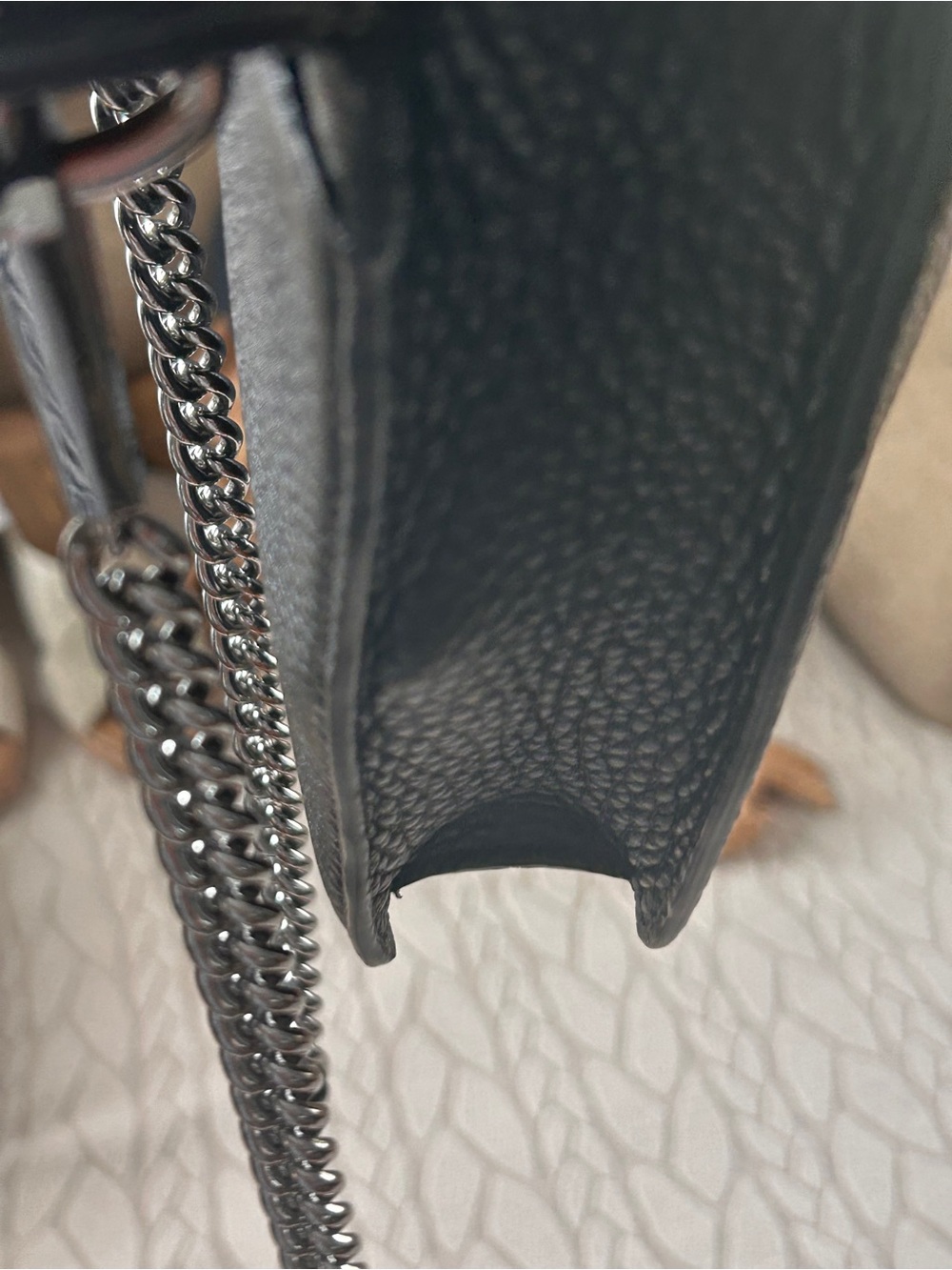 Rebecca Minkoff Black Pebbled Leather Mini Crossbody with Silver Studs & Buckle - Picture 6 of 8